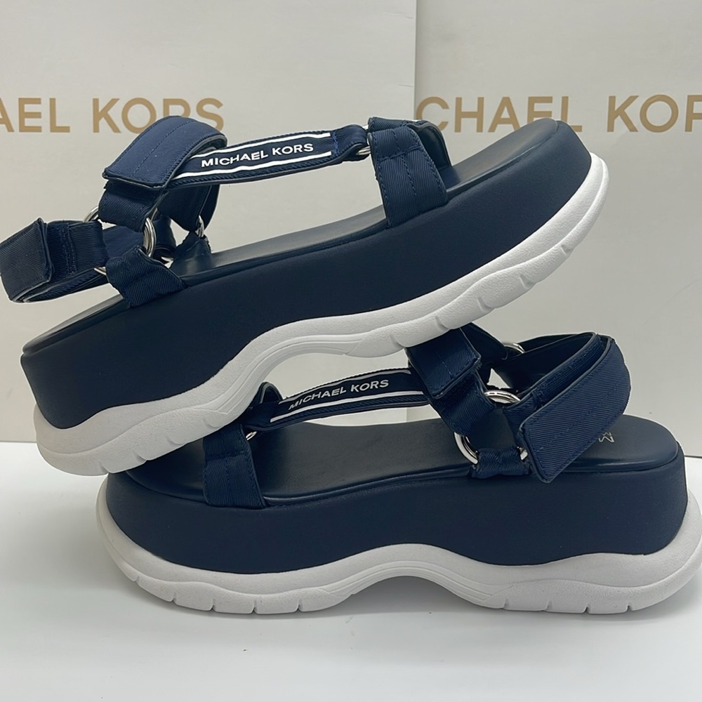 MICHAEL KORS Katrina Nylon Sport Platform Sandal
Navy
New - Picture 15 of 16